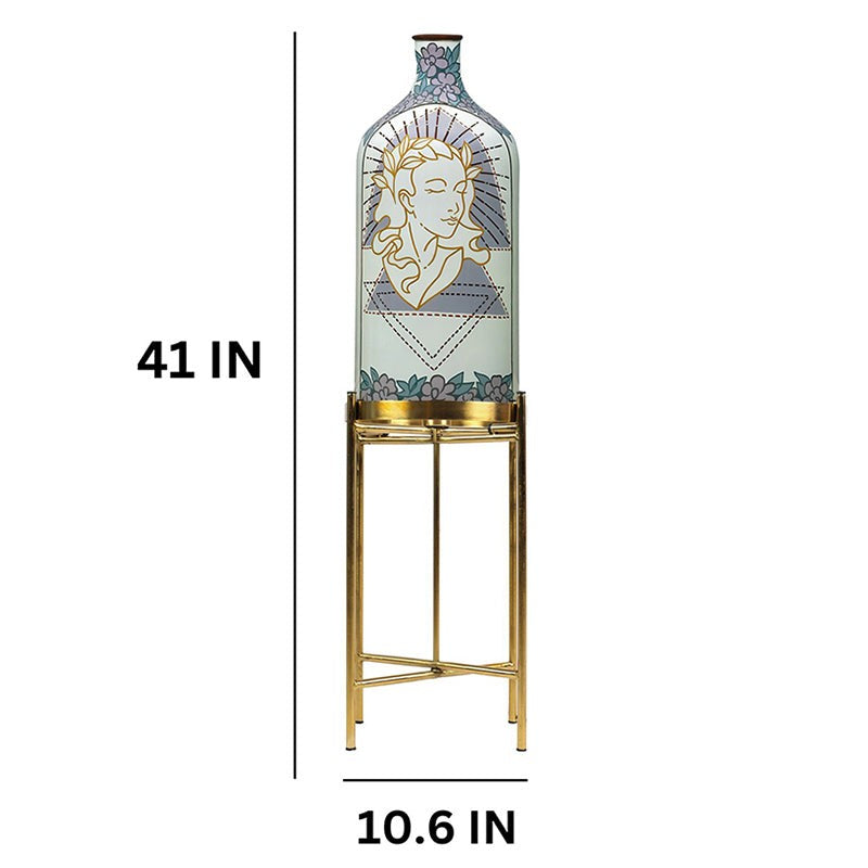 Divine Feminine Hand Painted Floor Lamp With Metal Stand media 5