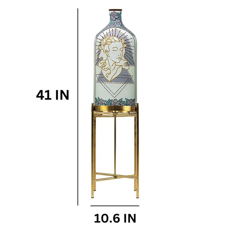 Divine Feminine Hand Painted Floor Lamp With Metal Stand media 5