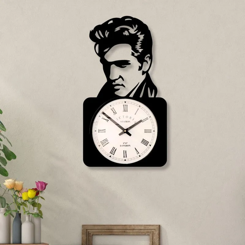 Retrotime Steel Analog Wall Clock - Black media 1