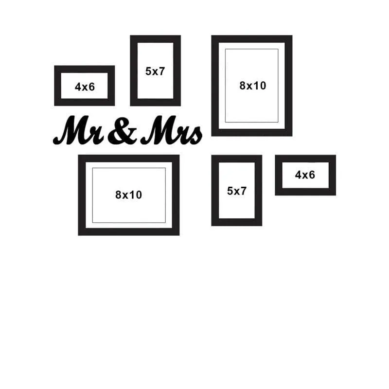 Mr & Mrs Forever Photo Frame - Set Of Seven media 3