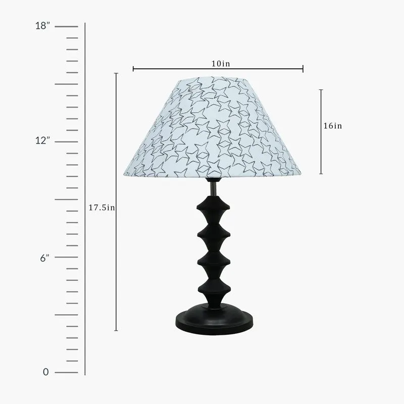 Danica Bobble Fabric Table Lamp - White,Black media 7