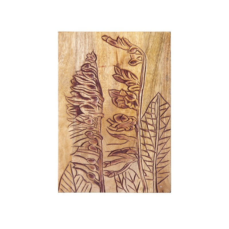 Crimson Oasis Carved Wooden Wall Plate media 3