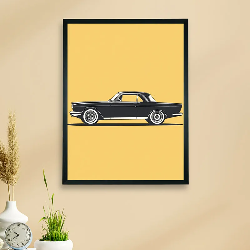 Vintage Car Wall Art With Resin Frame media 3