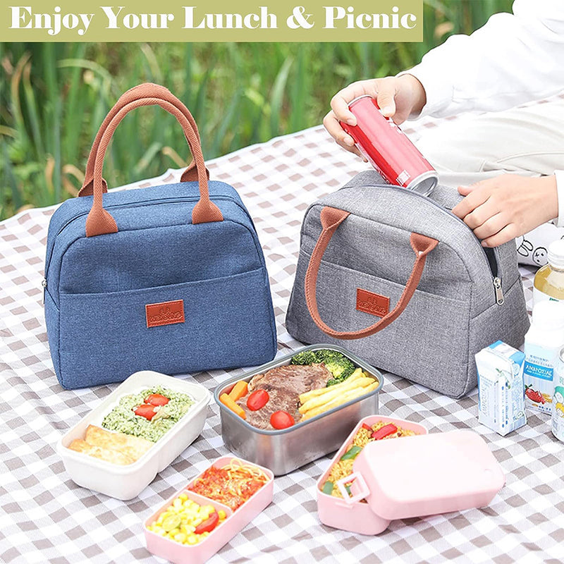 Binta Nylon Lunch Bag - Blue media 7