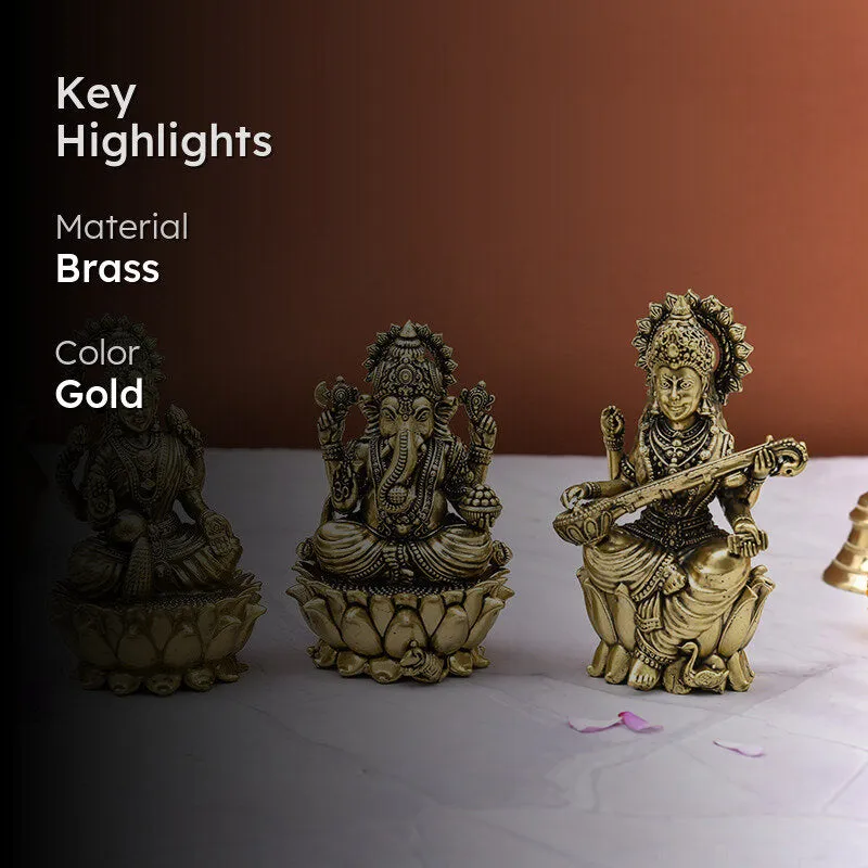 Divine Trio II Brass Idol - Set Of Three media 2