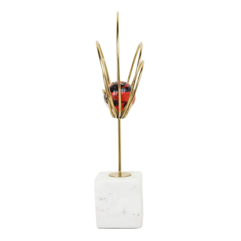 Crystal Misania Showpiece - Gold media 4
