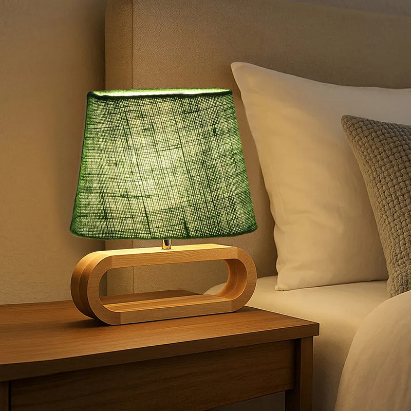 Sienna Glow Jute Table Lamp - Green,Brown media 3