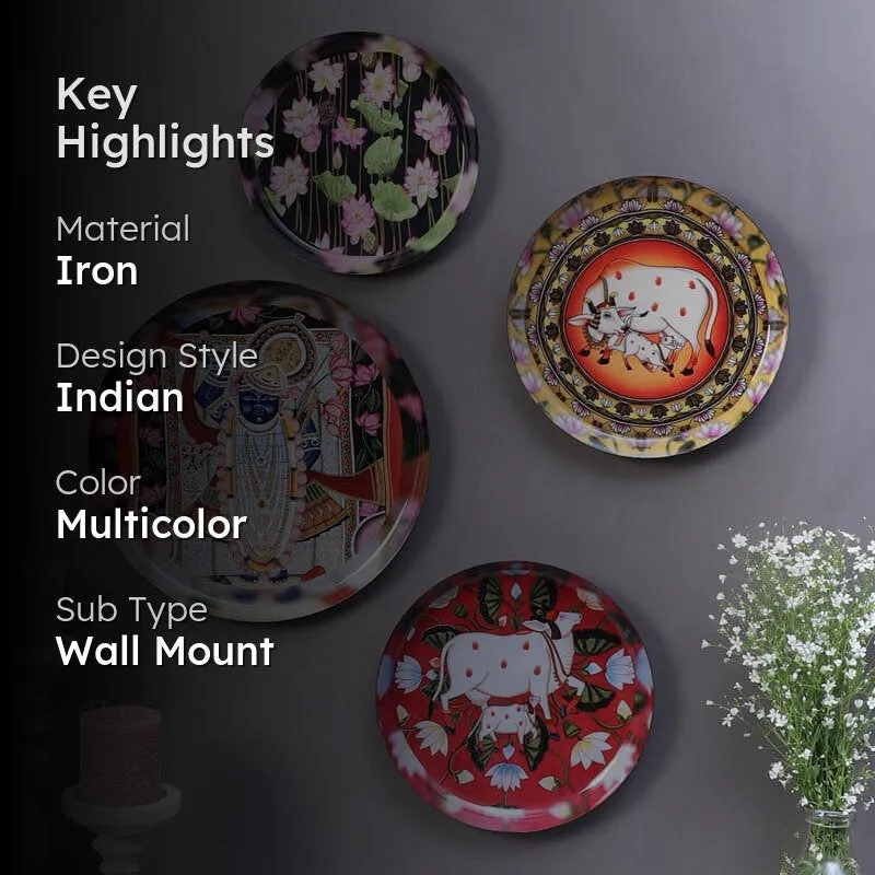 Divine Glory Iron Wall Plates - Set Of Four media 2