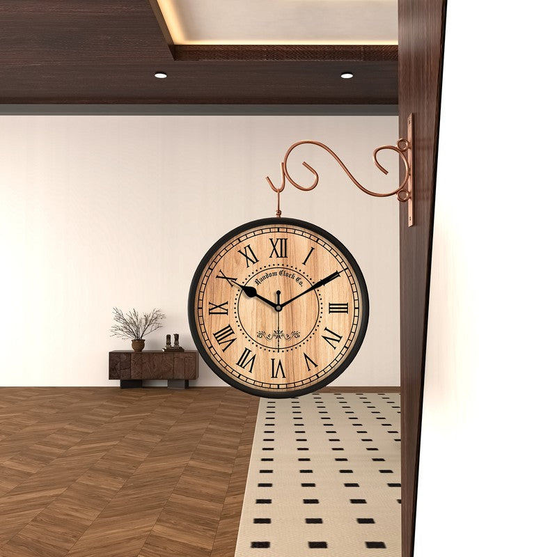 Timberly Double Sided Wall Clock