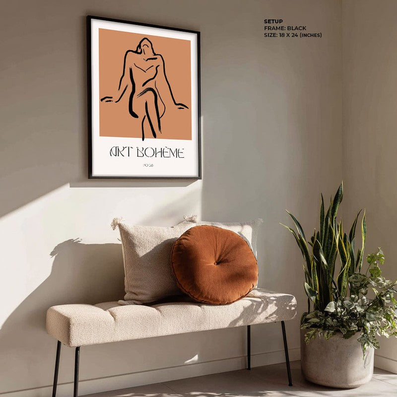 Grazia Riflessa Archival Canvas Wall Art - Black Frame media 4