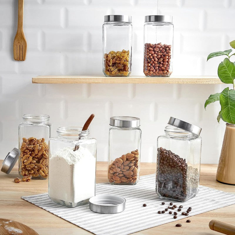 ClearNest Glass Jar (1000 mL Each) - Set Of Six media 6