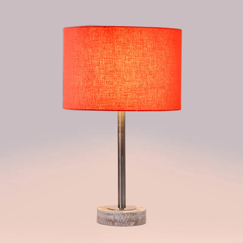Cotin I Rodin Wooden Table Lamp - Orange,Silver,White media 5