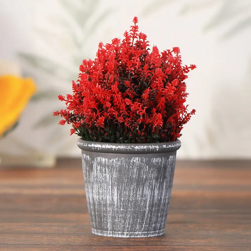 Abrela Artificial Plant With Black Plastic Pot - Set Of Two media 6