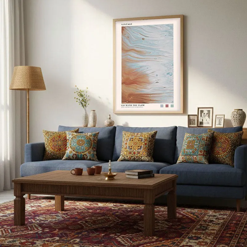 Go with the Flow Archival Canvas Wall Art - Natural Brown Frame media 3
