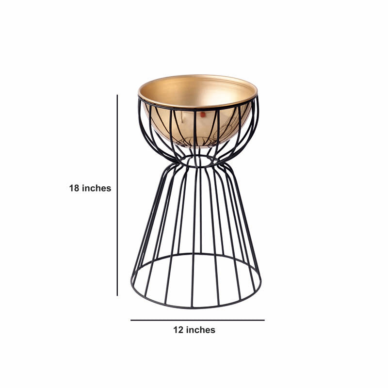 Tejasvi Floor Planter (Gold) - Medium media 4