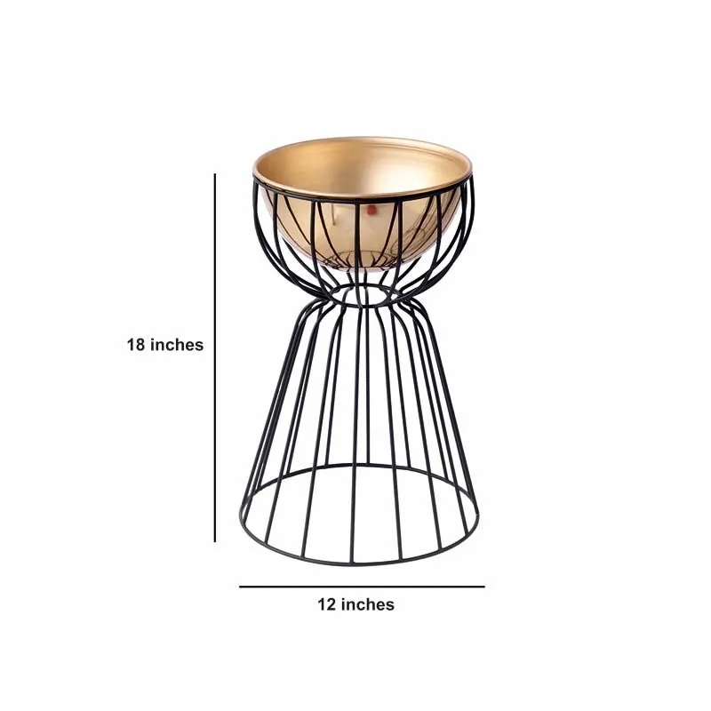 Tejasvi Floor Planter (Gold) - Medium media 4