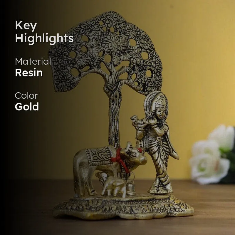 Krishna With Nandi Idol media 2