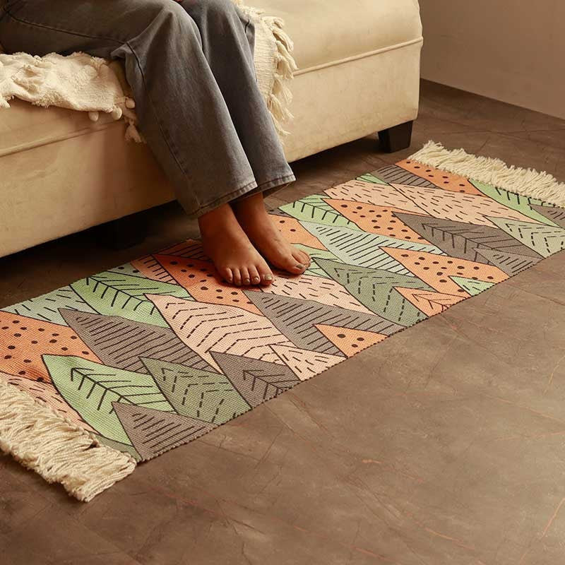 Botanical Geometric PET Runner Rug  - Set of Two media 6