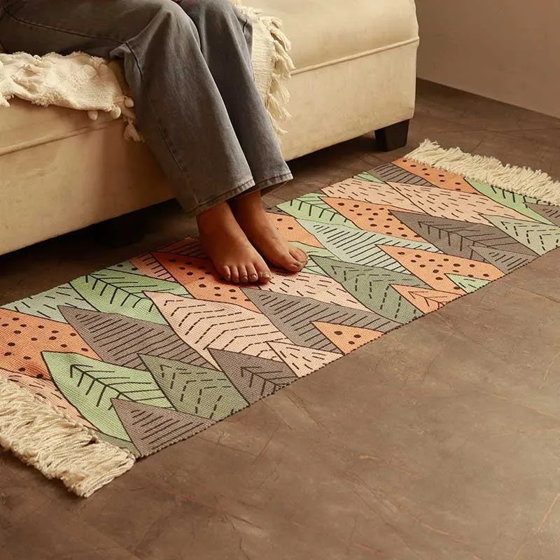 Botanical Geometric PET Runner Rug  - Set of Two media 6