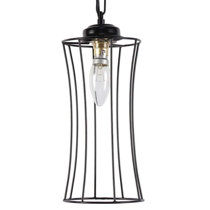 Curved Bottle Metal Ceiling Lamp media 6