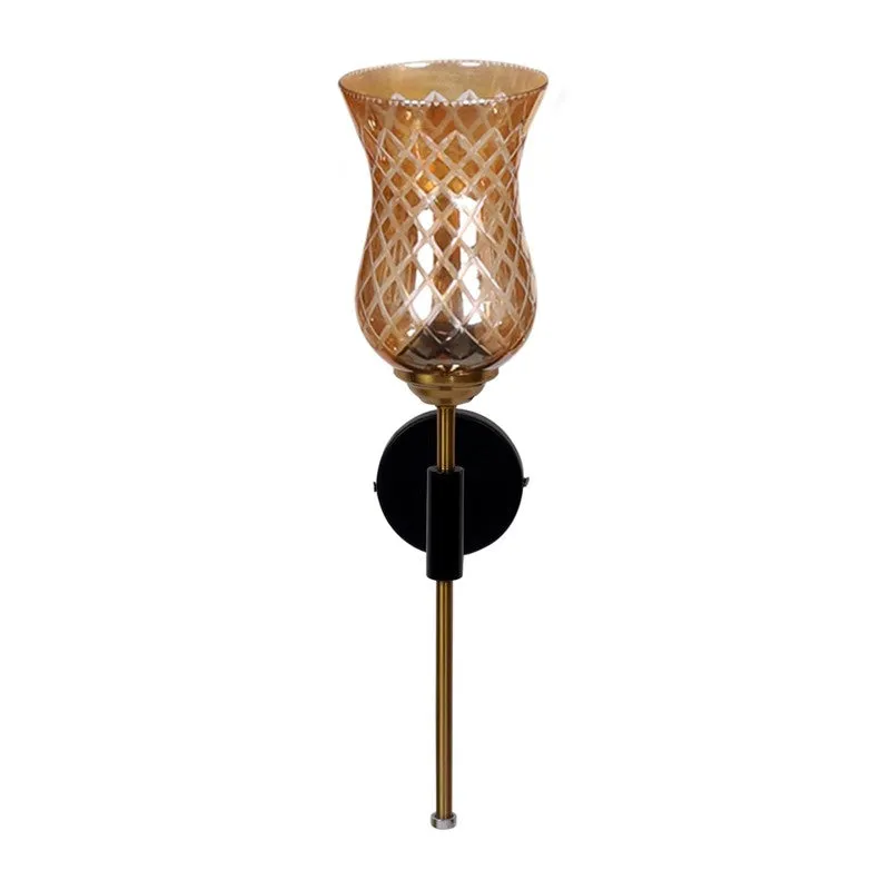 Honey Glow Decorative Glass Wall Lamp media 6