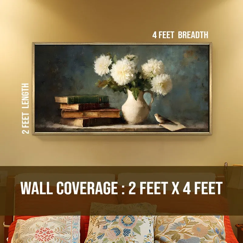 Pastel Haven Canvas Wall Painting With Frame media 9