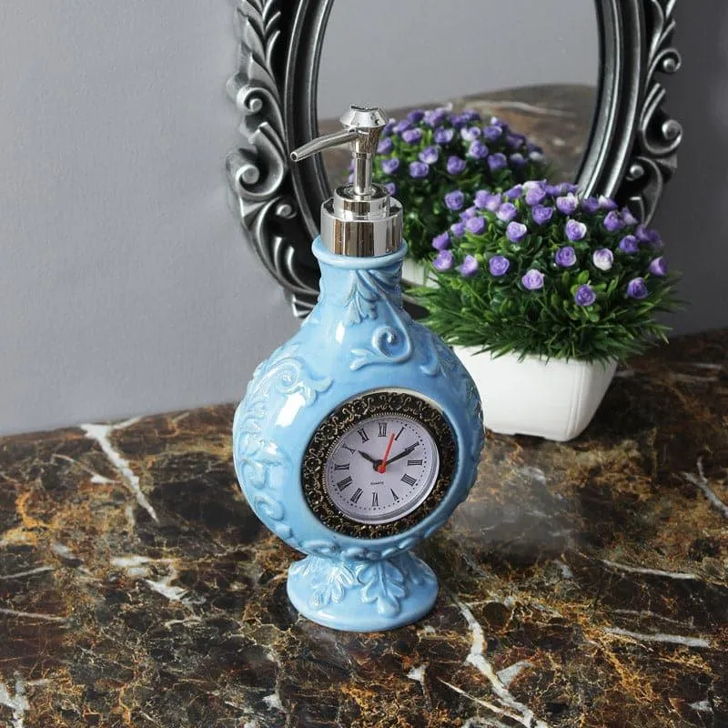 Antique Timer Soap Dispenser - Blue media 3