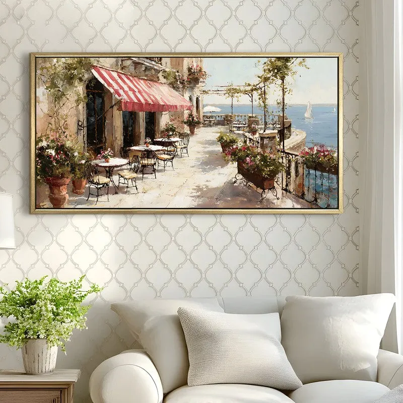 Quiet Horizon Canvas Wall Painting With Frame media 4