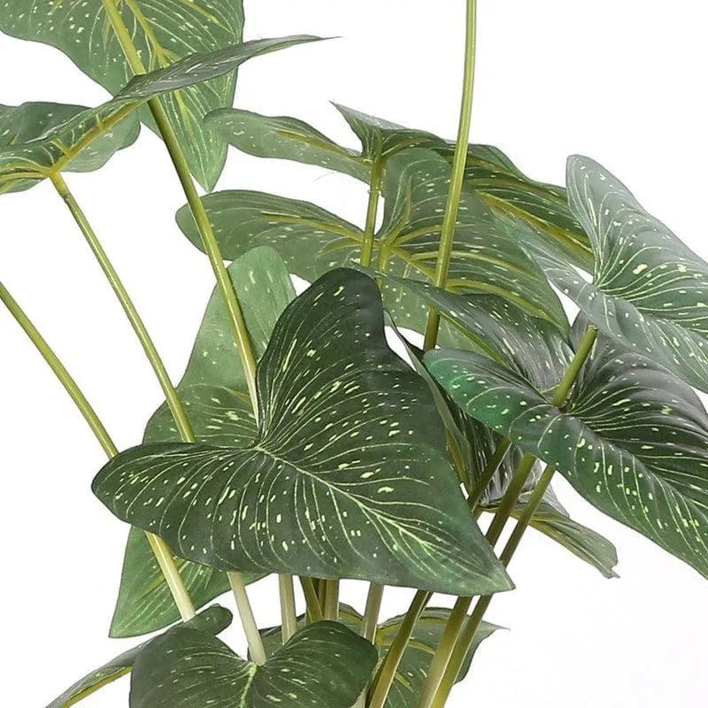 Faux Caladium Bonsai In Ceramic Pot (59 cms) - Green media 3
