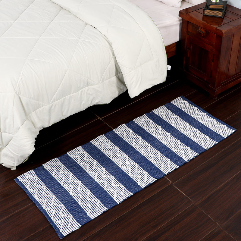 Weavax Cotton Runner Rug - Blue media 3