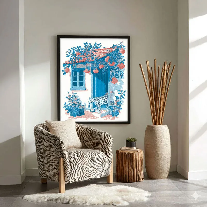 Orchard Whim Canvas Wall Painting - Black Frame media 4