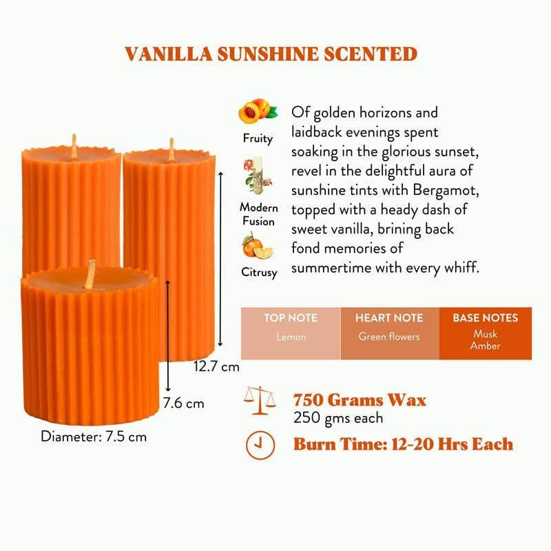 Combo of 2 'Belief' & 1 'Faith' Scented Candles - Vanilla Sunshine Scented media 7