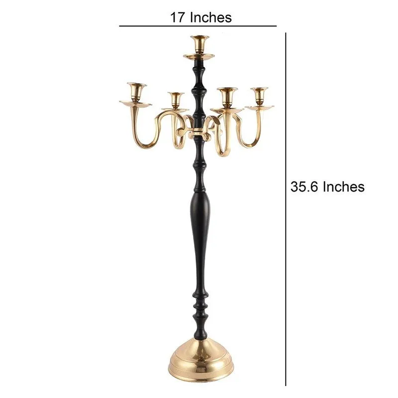 Tree of Life Candle Holder - Black,Gold media 8