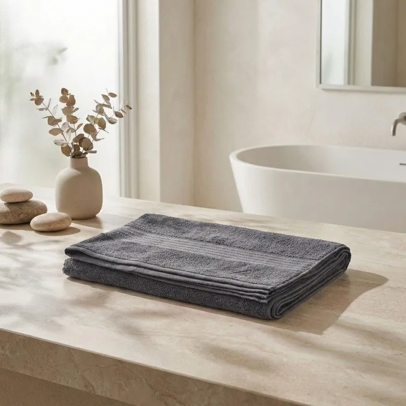 Monte Carlo Dry Nest Pure Cotton Bath Towel - Grey media 1