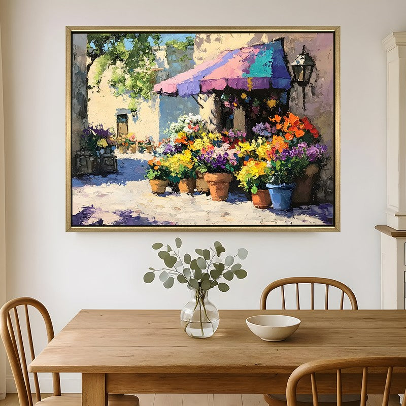 Petal Boutique Canvas Wall Painting With Frame