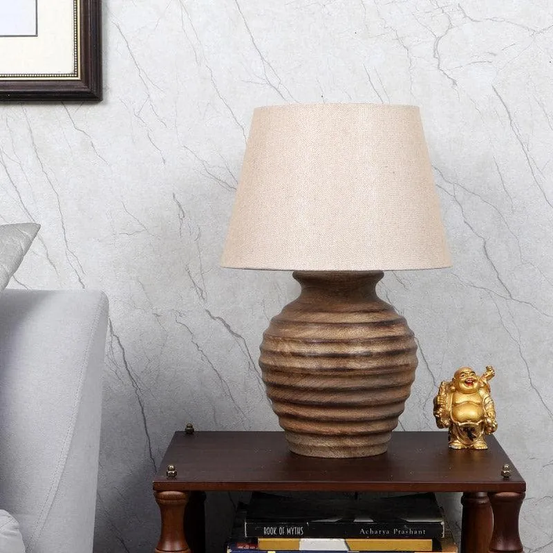Mishuna Pablo Fabric Table Lamp - Beige media 3
