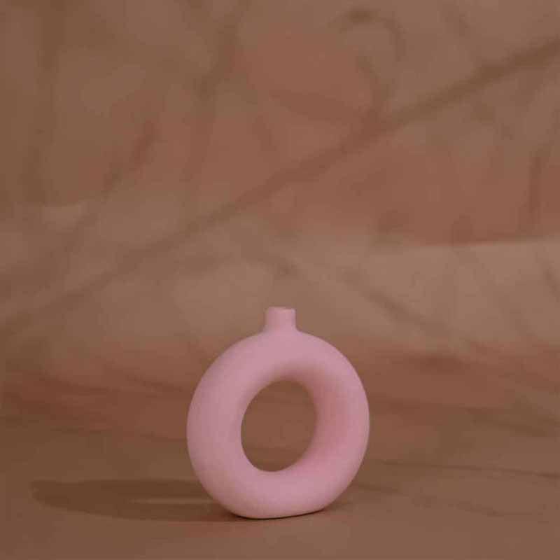 Boho Donut Vase - Pink media 3