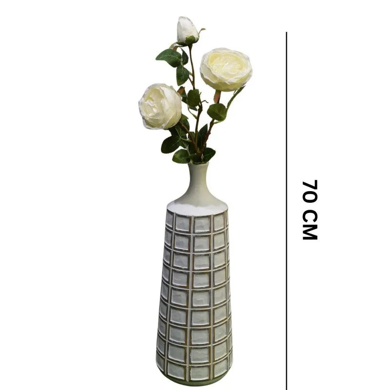Stylish Artificial Peony Flower Bunches - White media 6