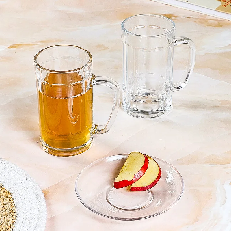 Yasha (400 ML) Beer Glass & Snack Plate Combo - Three Piece Set media 3