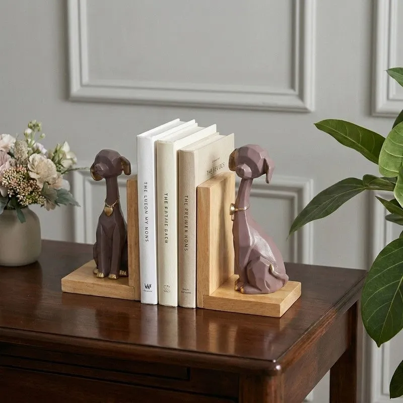 Paw Friends Resin Book End - Set of Two media 1