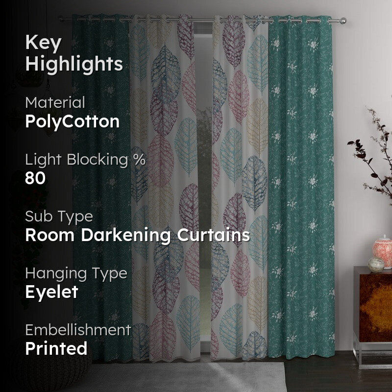 Petal Symphony Curtains - Set of Four media 2