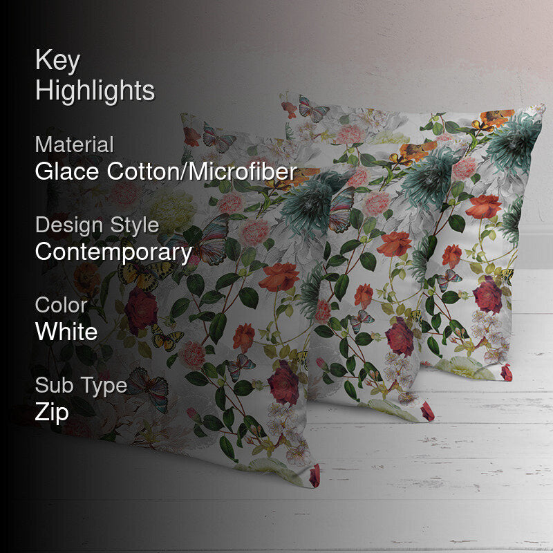 Rosalinda Printed Cushion Cover Set - Set Of Three media 2