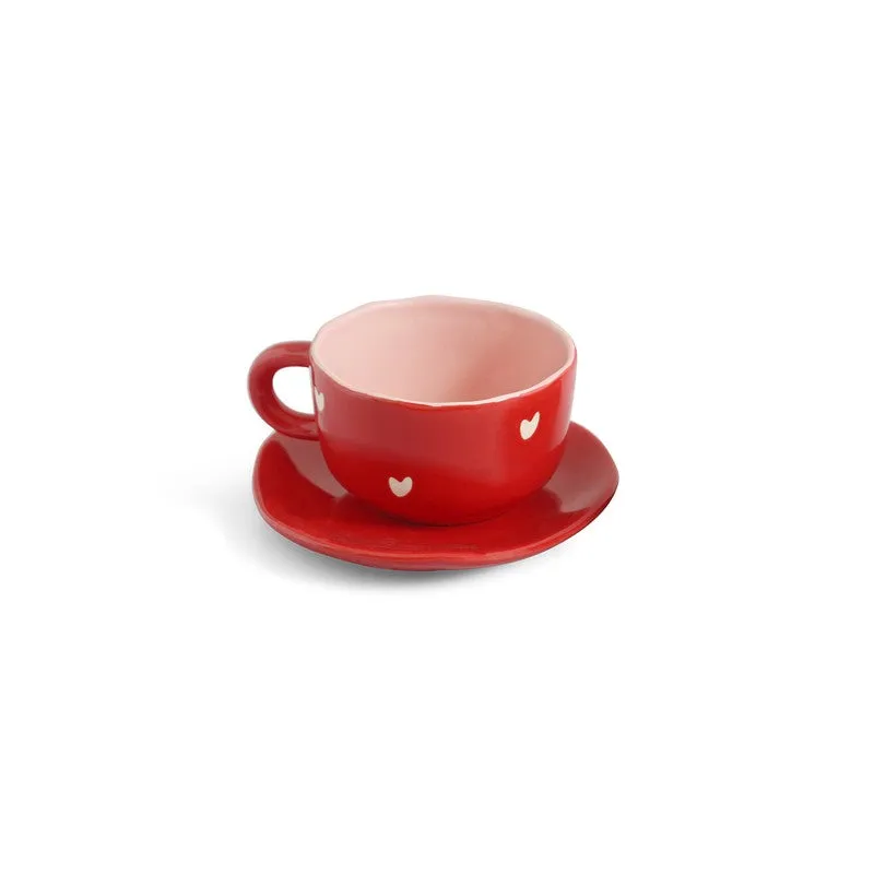 Crimsom Charm Cup & Saucer - 330 ML media 3