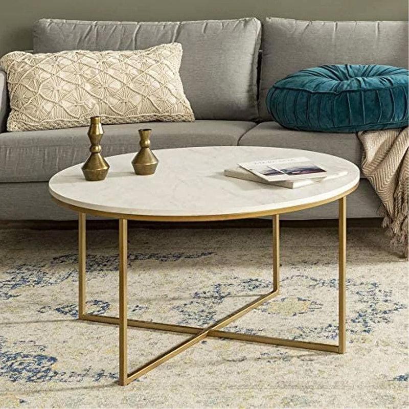 Equinox Form Accent Table with Marble Top media 4