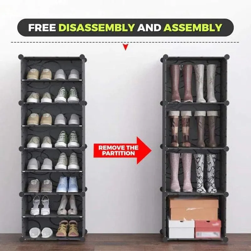 SoleScape Grey Plastic & Metal Shoe Racks media 4