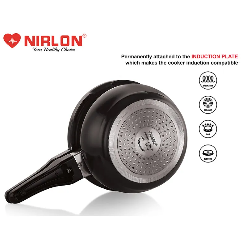 Nirlon Hard Aluminum Anodized Pressure Cooker - 1500 mL media 5