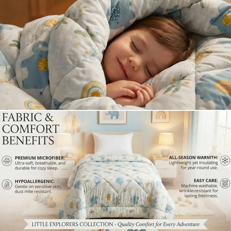 Jungle Joy Microfiber Kids Comforters - 150 GSM media 6