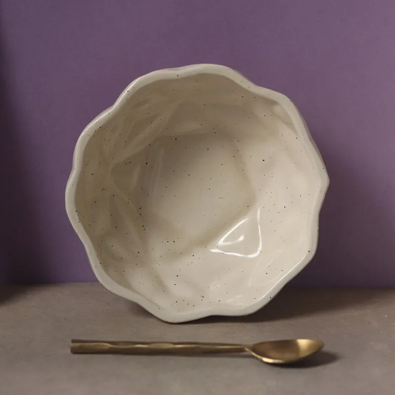 Noemi Ceramic Snack Bowl (White) - 300 mL media 4