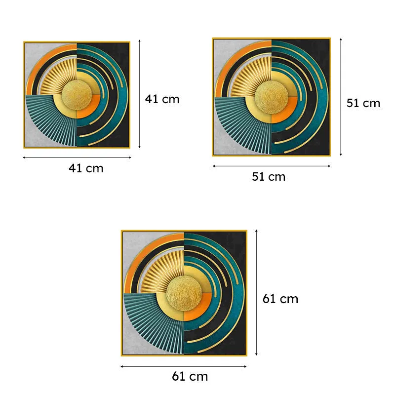 Circle Of Colors Canvas Wall Art With Frame media 6