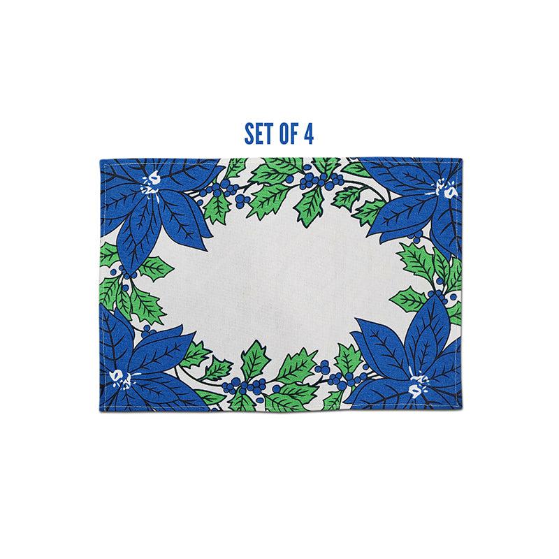 Acora Floral Placemat (Blue) - Set of Four media 3